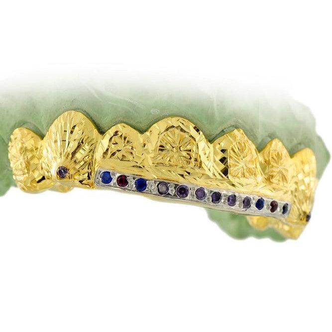 S161602-2 8 PIECE GEMSTONE GRILL WITH DIAMOND CUTS - Johnny Dang & Co