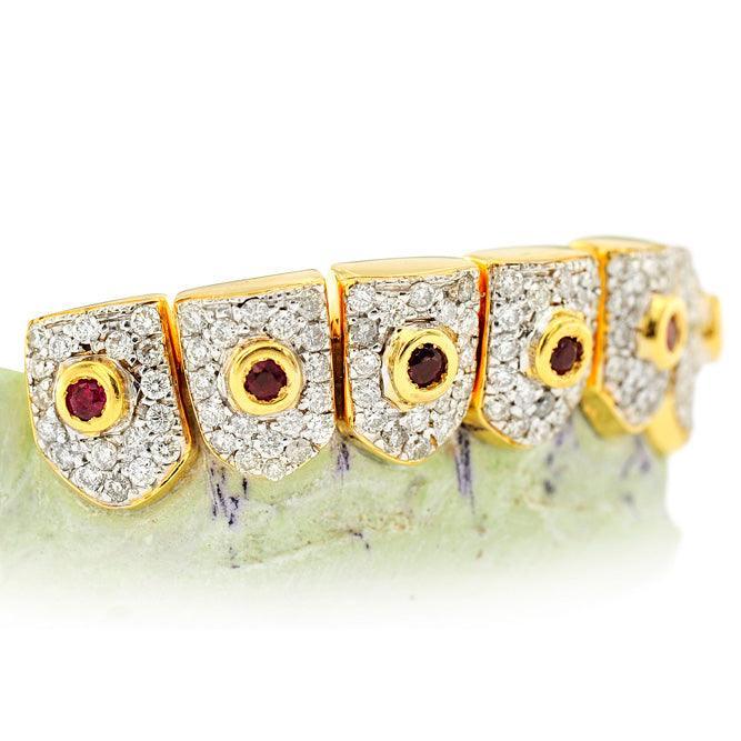 S171201-1 18K INDIVIDUAL DIAMOND TEETH - Johnny Dang & Co