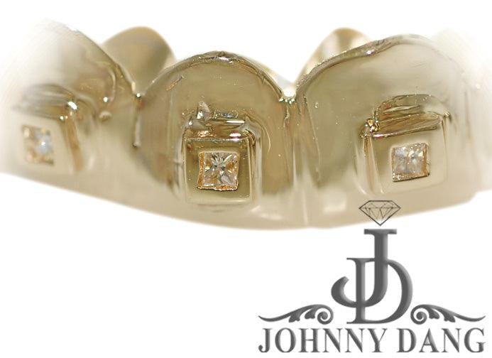 JDTK-S2530044 6 Solid With 6 Princess cut Diamonds - Johnny Dang & Co