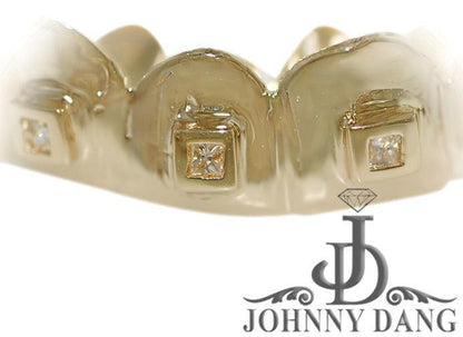 JDTK-S2530044 6 Solid With 6 Princess cut Diamonds - Johnny Dang & Co