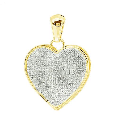 10KY 1.00CTW INVERTED HEART PENDANT - Johnny Dang & Co