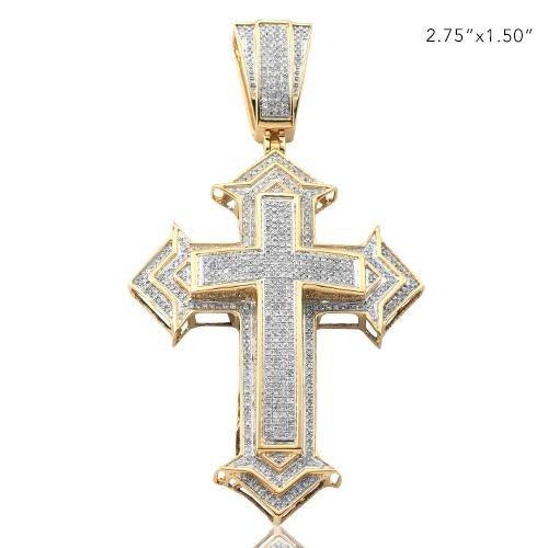 10KY 1.25CTW DIAMOND CROSS - Johnny Dang & Co