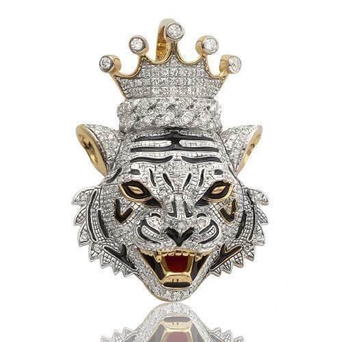 10KY 0.80CTW MICROPAVE DIAMOND TIGER KING - Johnny Dang & Co