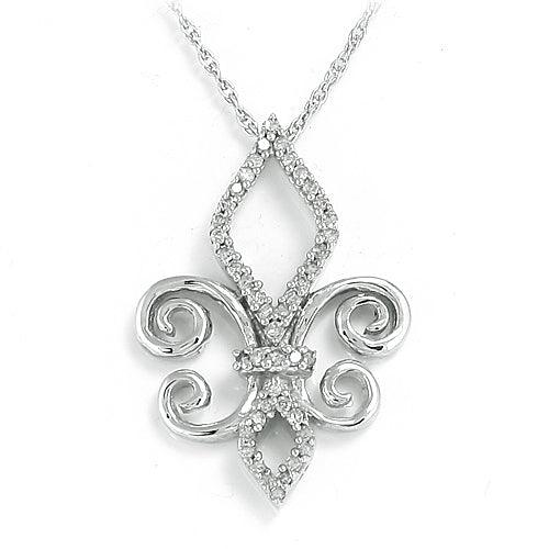 SS 0.20CTW DIAMOND FANCY PENDANT - Johnny Dang & Co