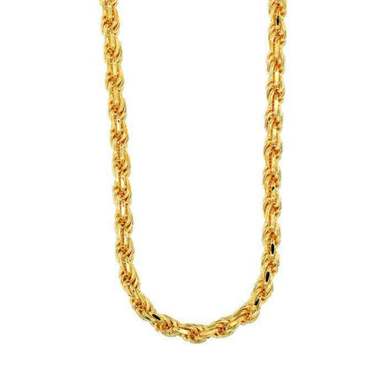 STERLING SILVER 4MM SOLID ROPE CHAIN - Johnny Dang & Co