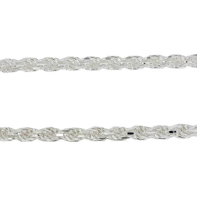 STERLING SILVER 4MM SOLID ROPE CHAIN - Johnny Dang & Co