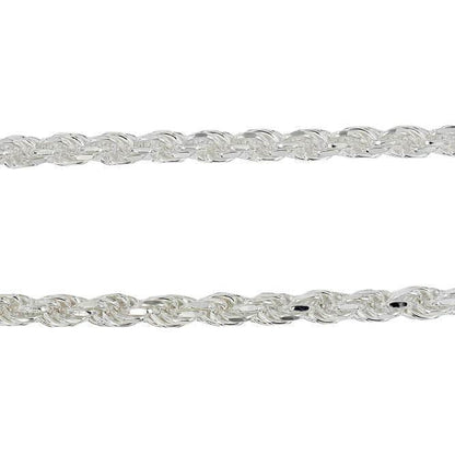 STERLING SILVER 4MM SOLID ROPE CHAIN - Johnny Dang & Co