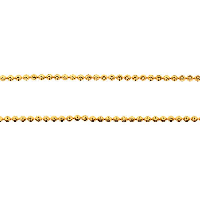 CZ100 - 5mm Silver Bead Chain - Johnny Dang & Co