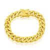 Stainless Steel 14mm Miami Cuban Link Bracelet - Gold Plated - Johnny Dang & Co