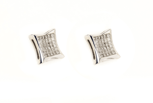 2.5CT White Gold Diamond Earrings - Johnny Dang & Co