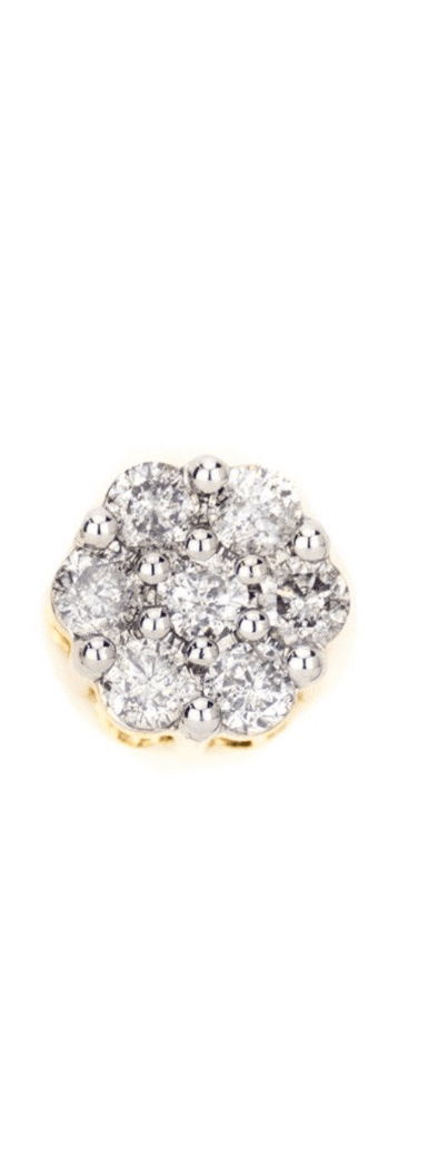 0.35CT Gold Diamond Small Cluster Earrings - Johnny Dang & Co