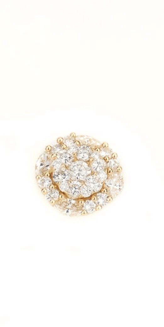 1.2CT Gold Diamond Earrings - Johnny Dang & Co