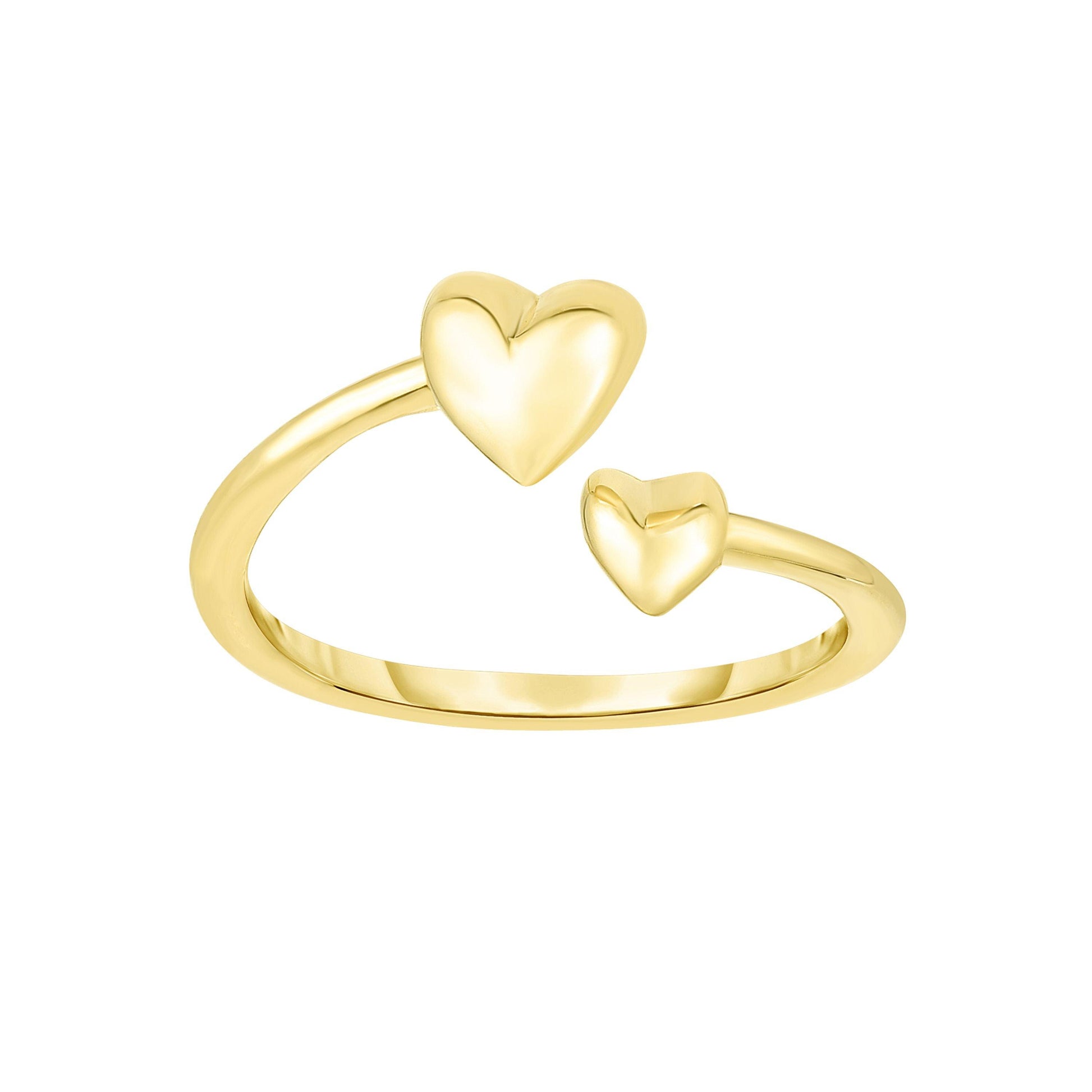 14K Gold Heart Bypass Toe Ring - Johnny Dang & Co