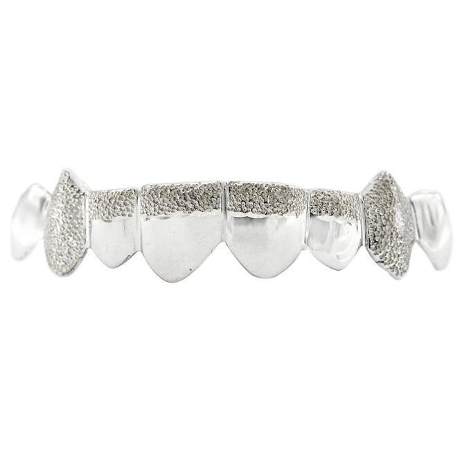 Bottom 18K Gold Diamond Dust Grill - Johnny Dang & Co