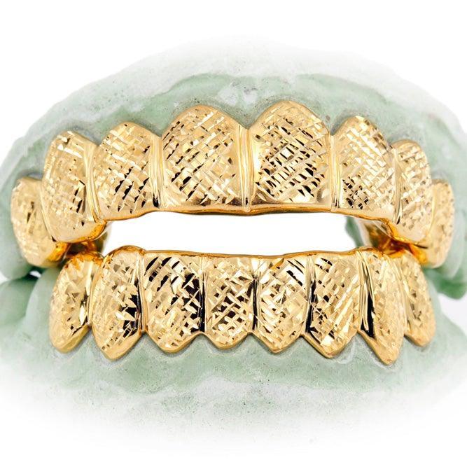 JDTK-3002F2- 16 teeth Diamond Cut Grill - Johnny Dang & Co