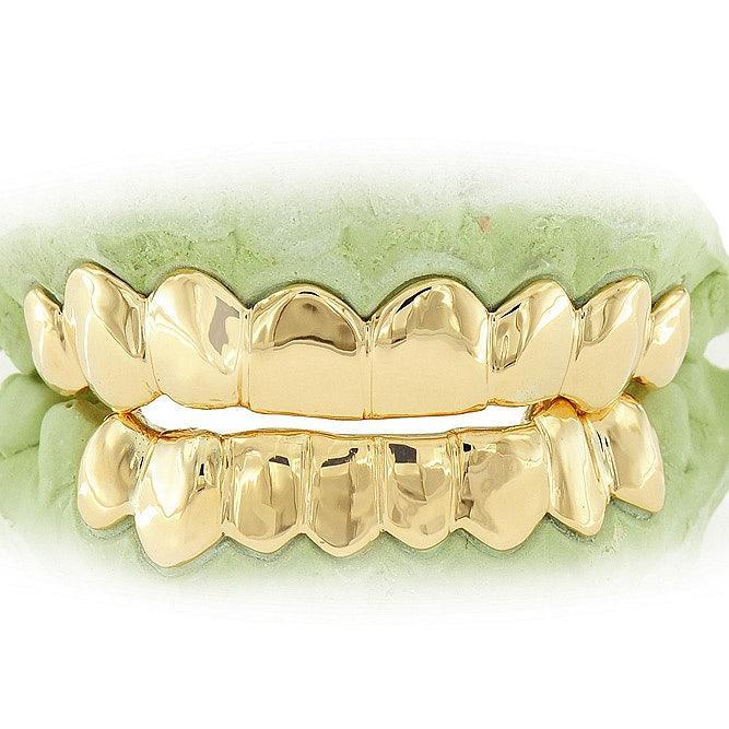 Gold Teeth JDTK-3005A-6- Top 6 and Bottom 6 Grillz - Johnny Dang & Co
