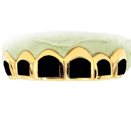 CPG3000 CANDY PAINT SIX SOLID TEETH WITH BLACK ENAMEL - Johnny Dang & Co