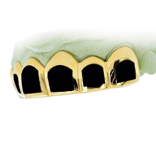 CPG3000 CANDY PAINT SIX SOLID TEETH WITH BLACK ENAMEL - Johnny Dang & Co