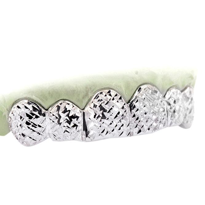 JDTK-6093- Custom 6 Teeth High Polish Diamond Cut Grill - Johnny Dang & Co