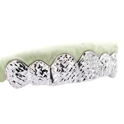 JDTK-6093- Custom 6 Teeth High Polish Diamond Cut Grill - Johnny Dang & Co