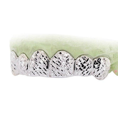 JDTK-6093- Custom 6 Teeth High Polish Diamond Cut Grill - Johnny Dang & Co