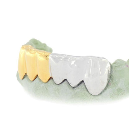 6 Teeth High Polish Solid Grill - TVJ-3007 - Johnny Dang & Co