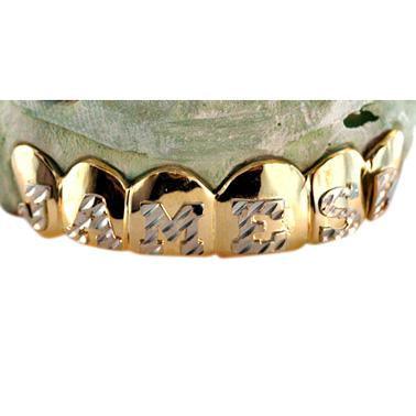 6 Teeth Diamond Cut Name Grill - TVJ 4047 - Johnny Dang & Co
