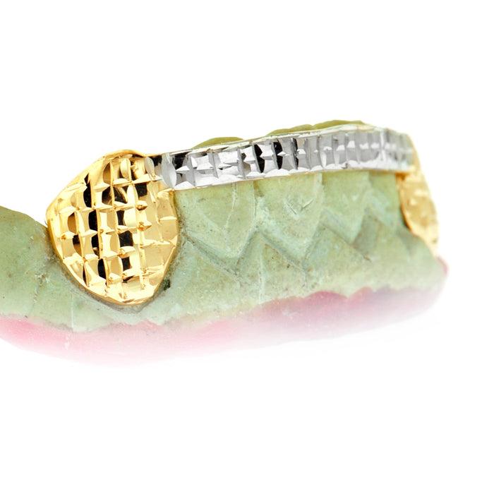 JDTK-4057- Fang Teeth Brick Cut Grill with Front Bar - Johnny Dang & Co