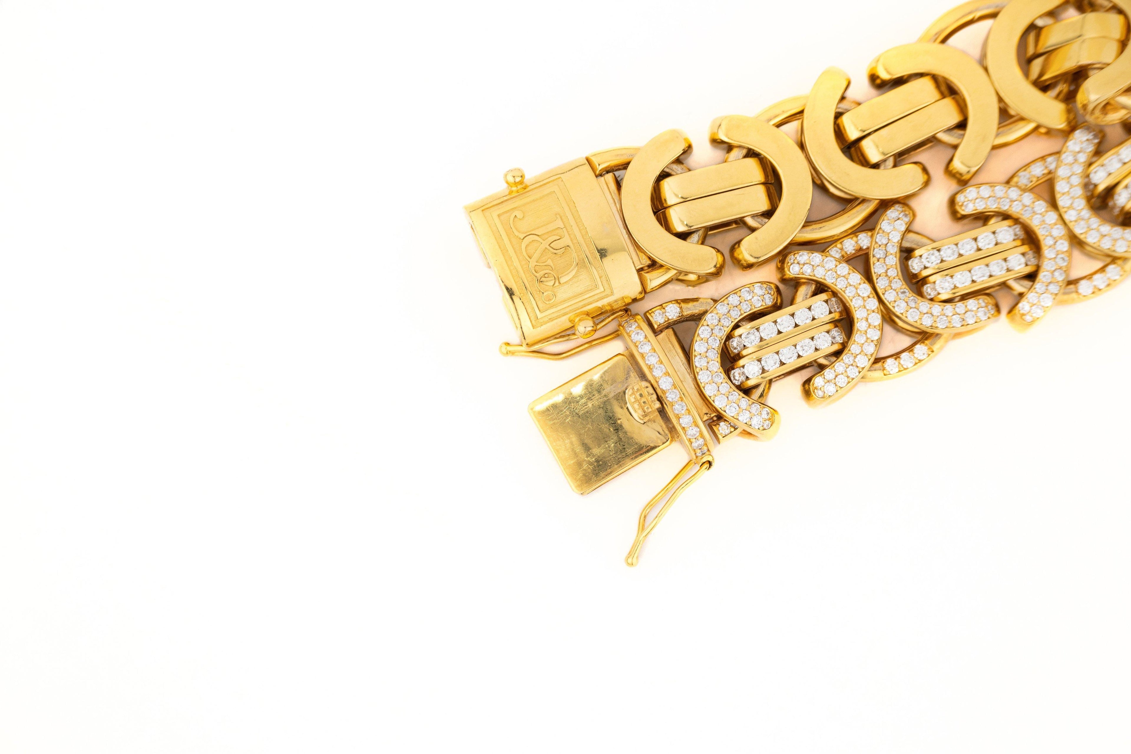 Yellow Byzantine Diamond Bracelet - Johnny Dang & Co
