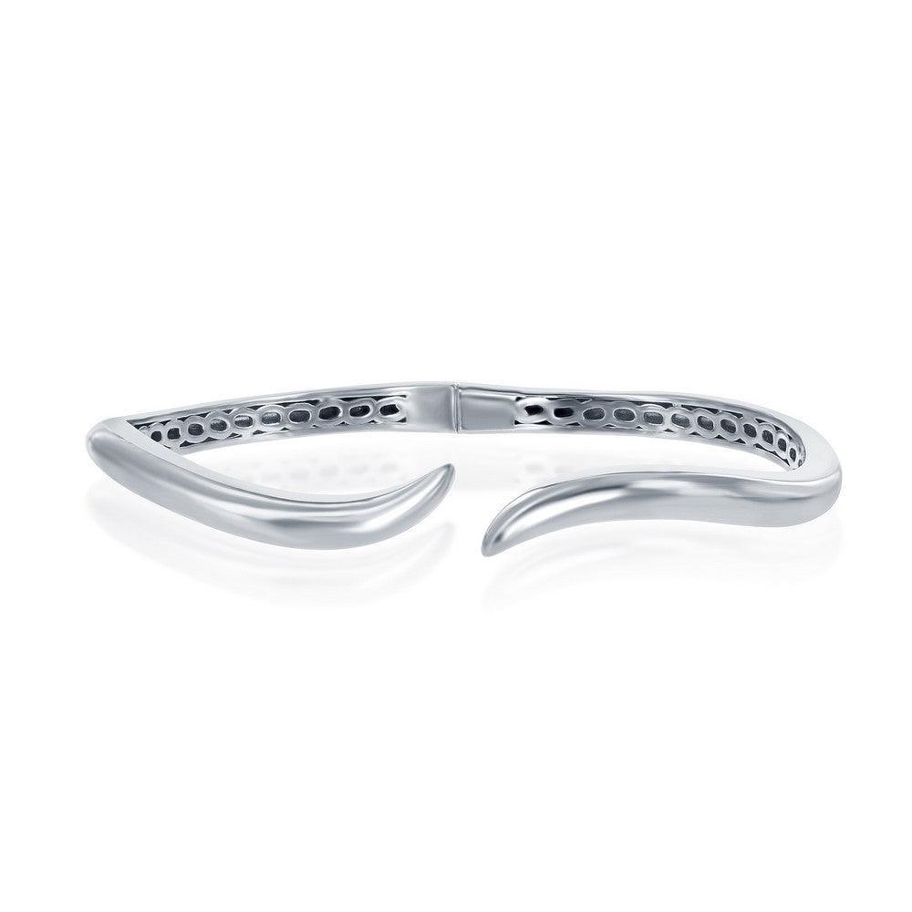 Sterling Silver Waved Bangle - Johnny Dang & Co
