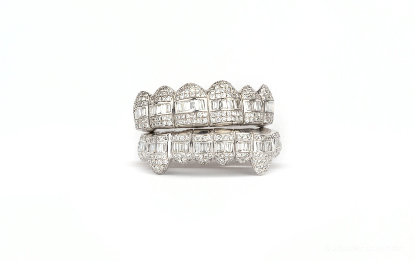 10K SI Hybrid Diamond Grillz - Johnny Dang & Co