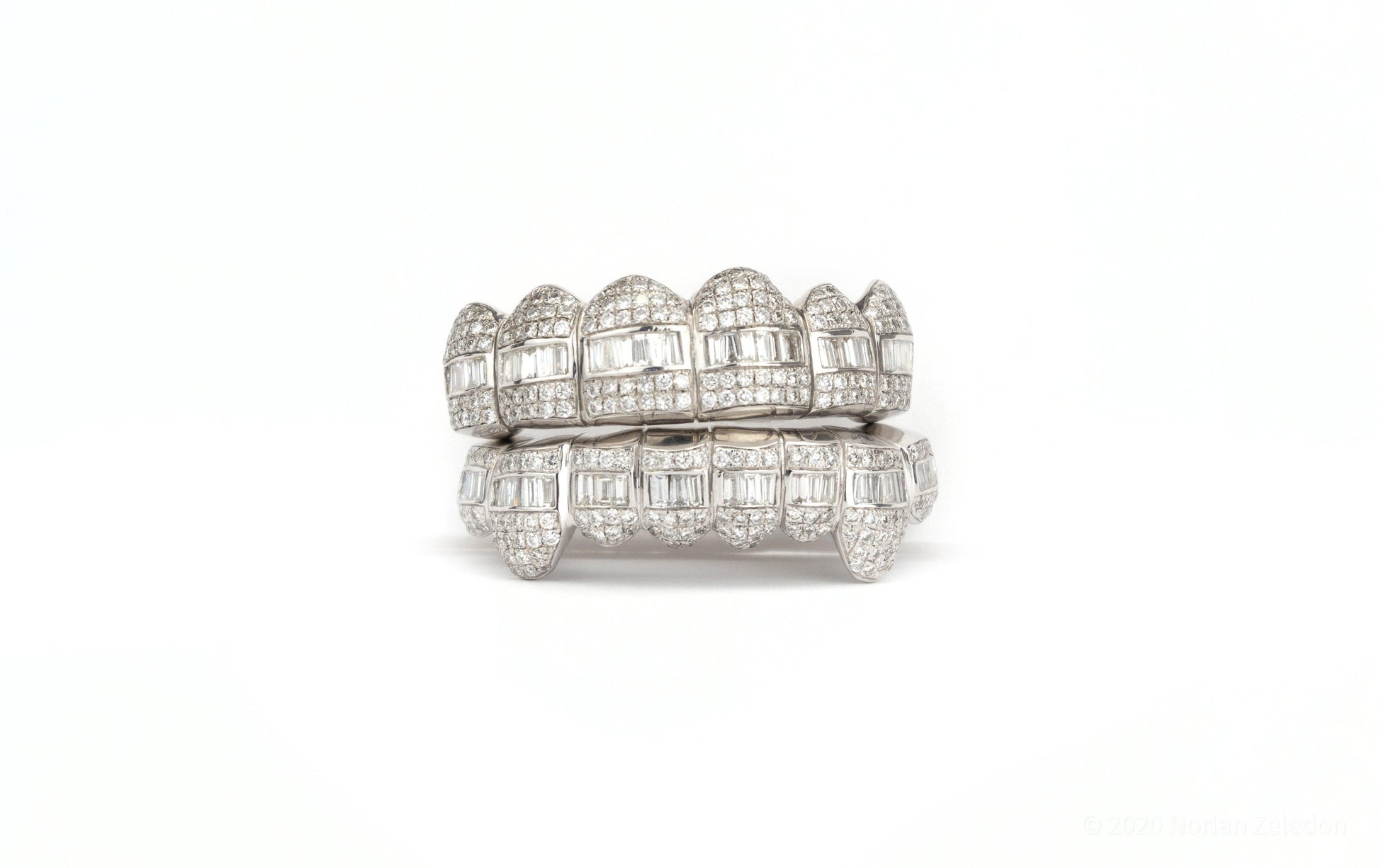 10K SI Hybrid Diamond Grillz - Johnny Dang & Co