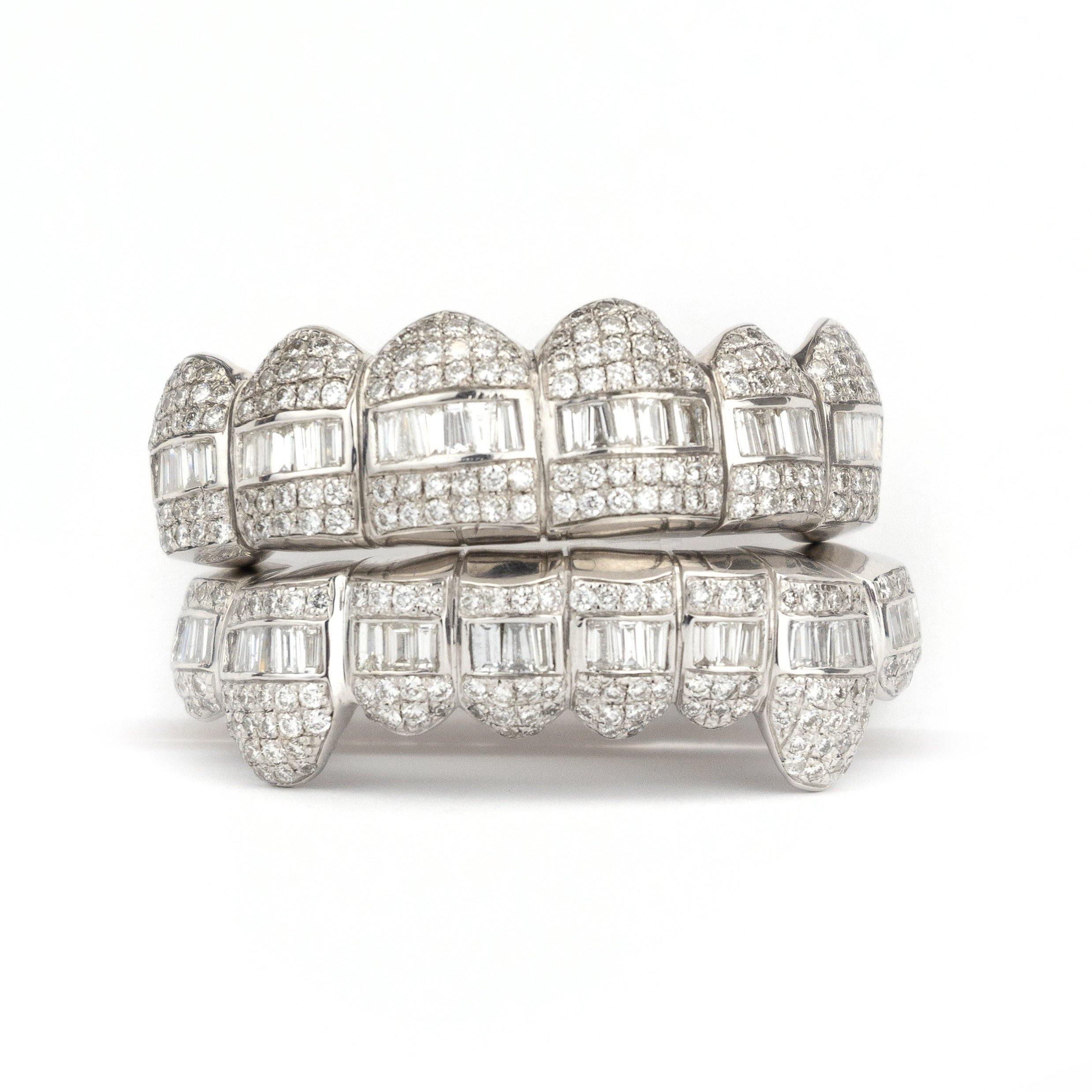 18K VVS Hybrid Diamond Grillz - Johnny Dang & Co