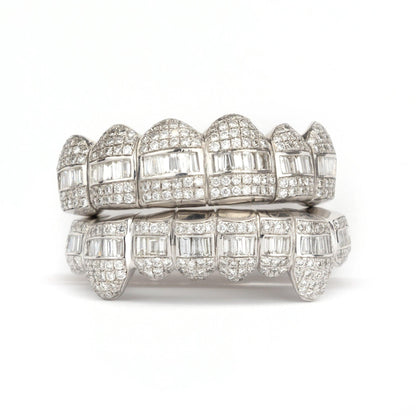 18K Flawless Hybrid Diamond Grillz - Johnny Dang & Co