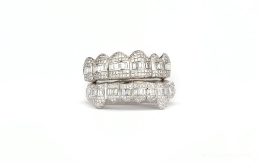 18K Flawless Hybrid Diamond Grillz - Johnny Dang & Co