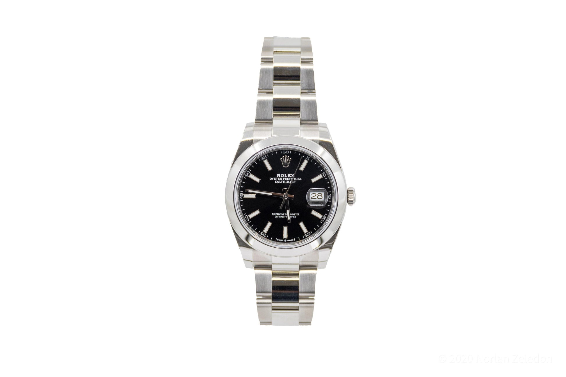 Rolex Oyster Precision Datejust 41mm Black Dial - Johnny Dang & Co