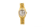 Gold Rolex Day-Date 40mm Iced out Numerals - Johnny Dang & Co