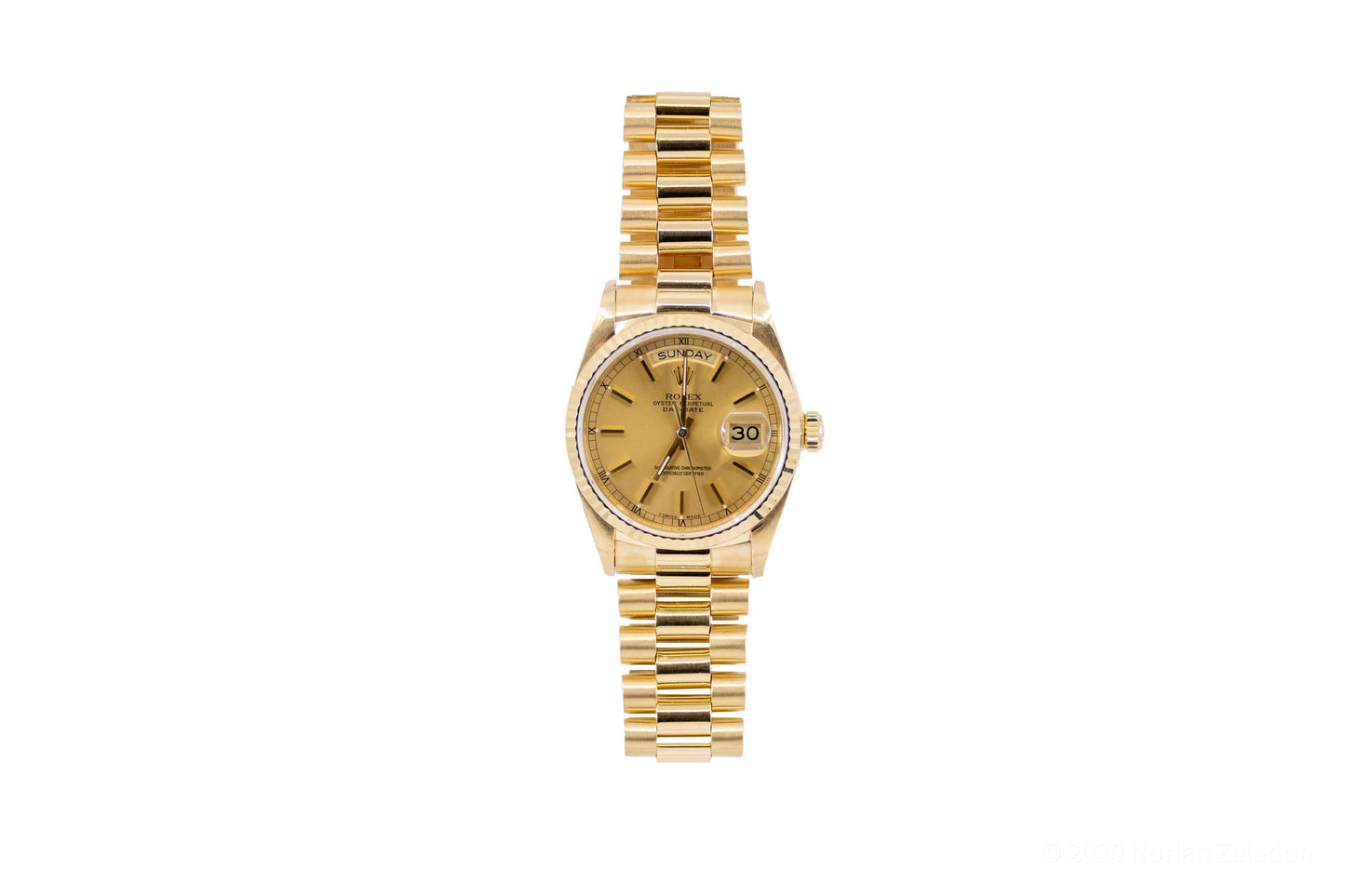 Gold Rolex Oyster Perpetual Daydate 40mm - Johnny Dang & Co