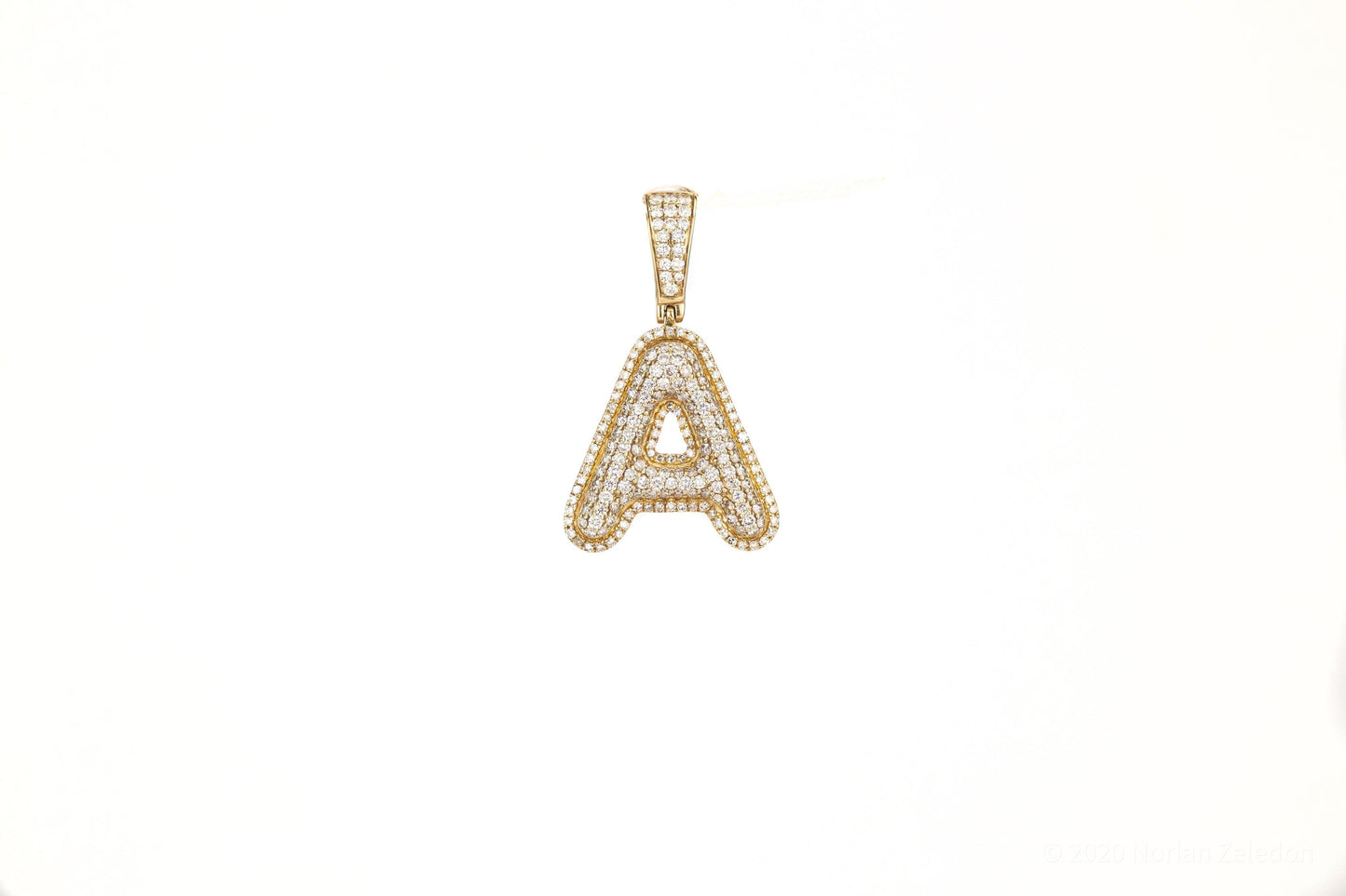 SI Custom Letter Type 6 Pendant - Johnny Dang & Co