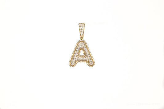 SI Custom Letter Type 6 Pendant - Johnny Dang & Co