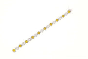 10.2mm Yellow & White Circle Bracelet - Johnny Dang & Co