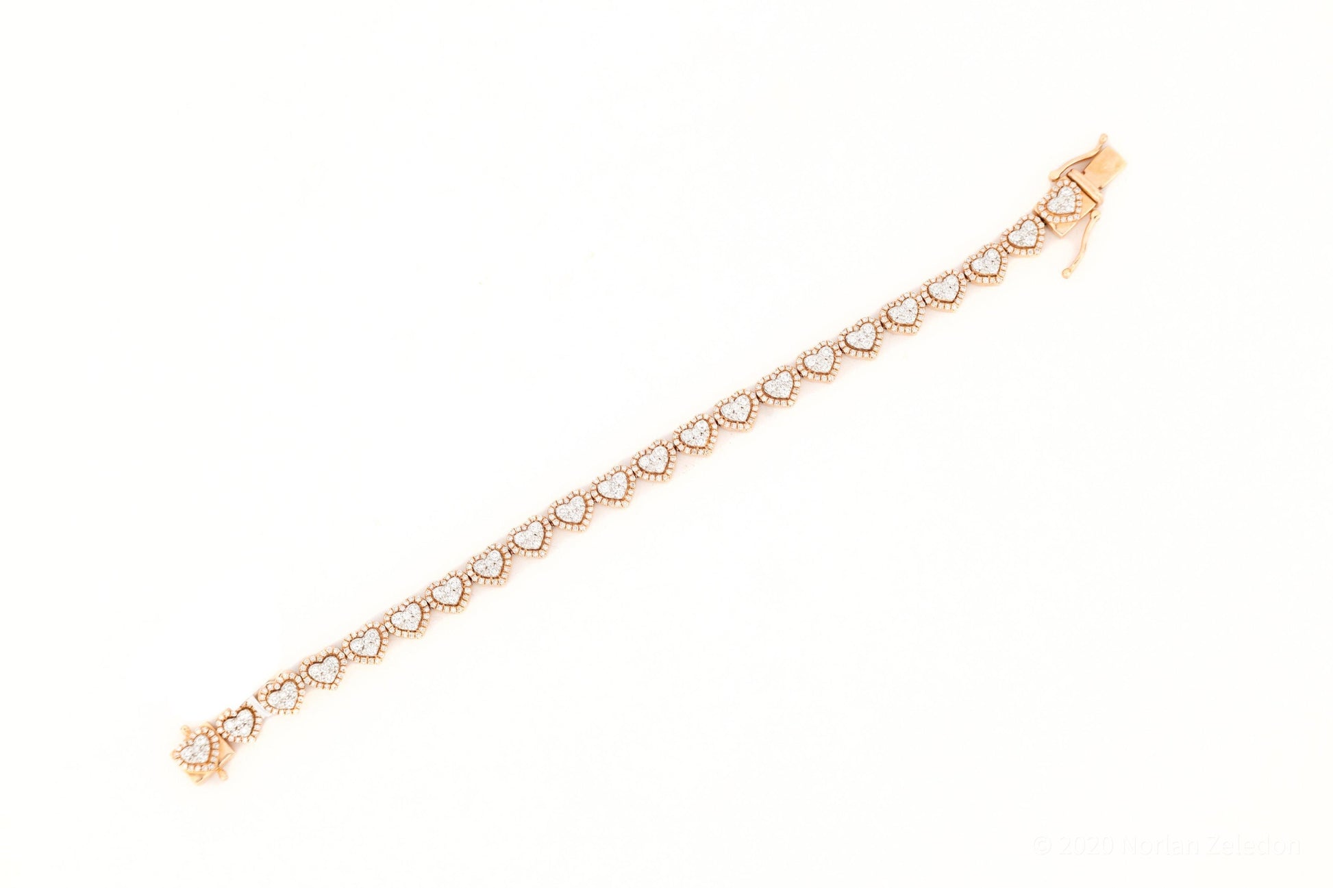 7.5mm Heart Bracelet - Johnny Dang & Co