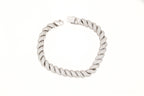 9mm White Gold Rope Bracelet - Johnny Dang & Co