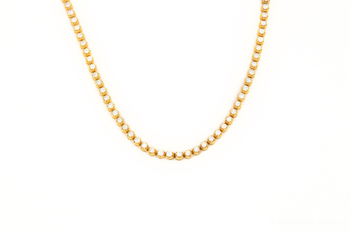 6.4mm 30 Pointer Yellow Tennis Chain - Johnny Dang & Co