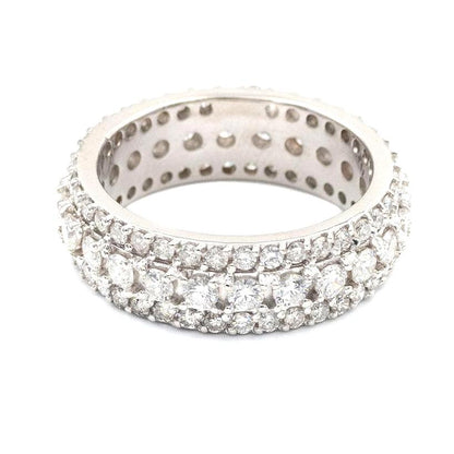 JDTK-RING1114-Triple Row Diamond Ring - Johnny Dang & Co