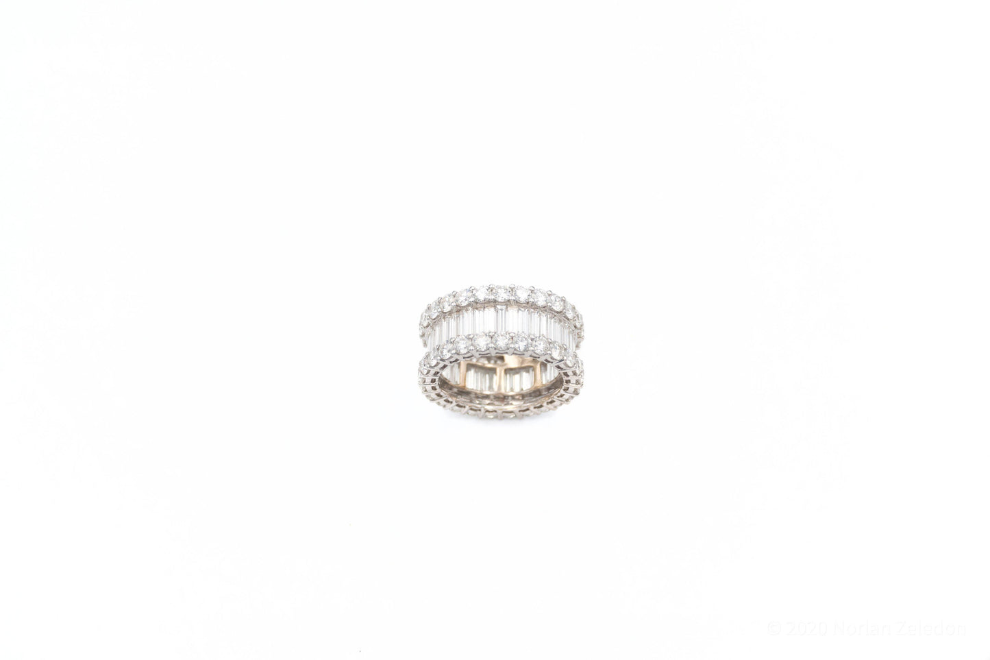 White Gold Royal Baguette Ring - Johnny Dang & Co