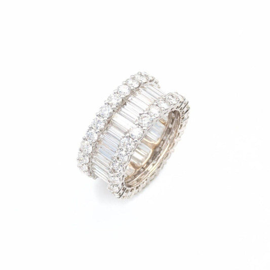White Gold Royal Baguette Ring - Johnny Dang & Co
