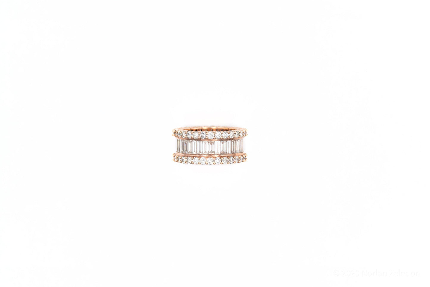 Rose Gold Royal Baguette Ring - Johnny Dang & Co