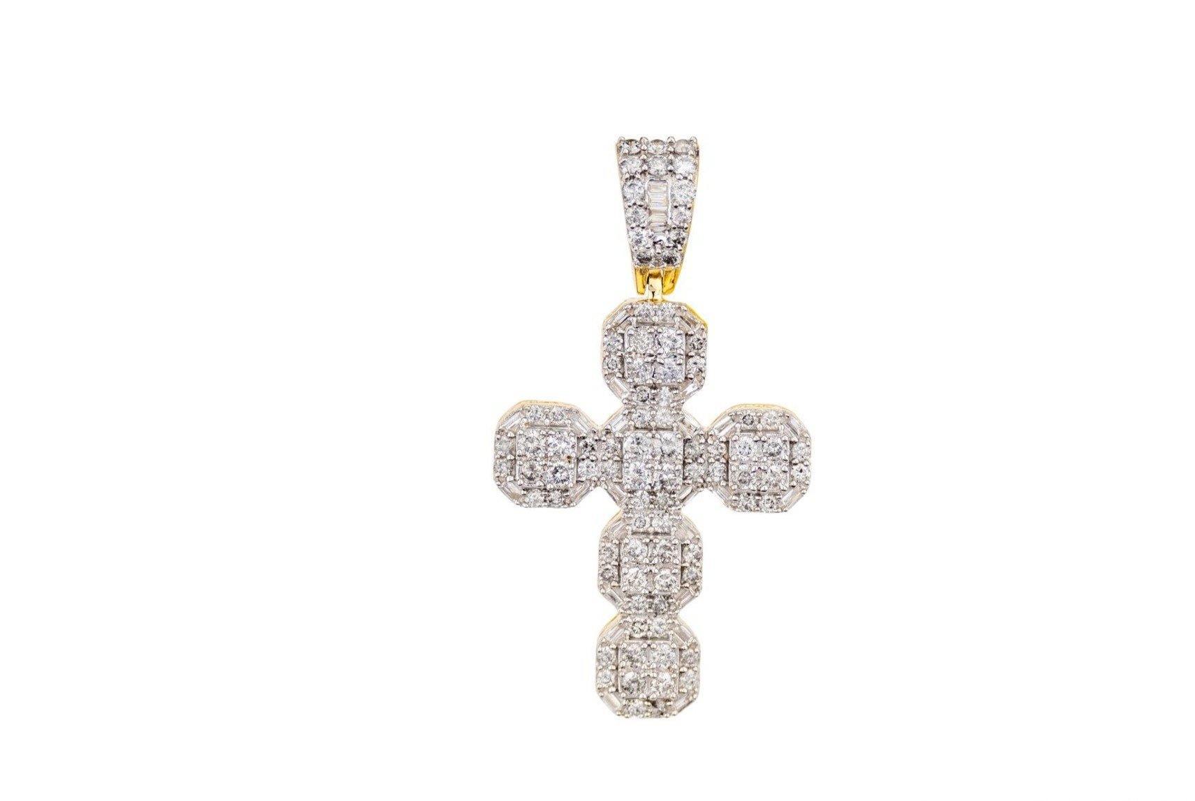 Diamond Cross Quad Prong Set - Johnny Dang & Co