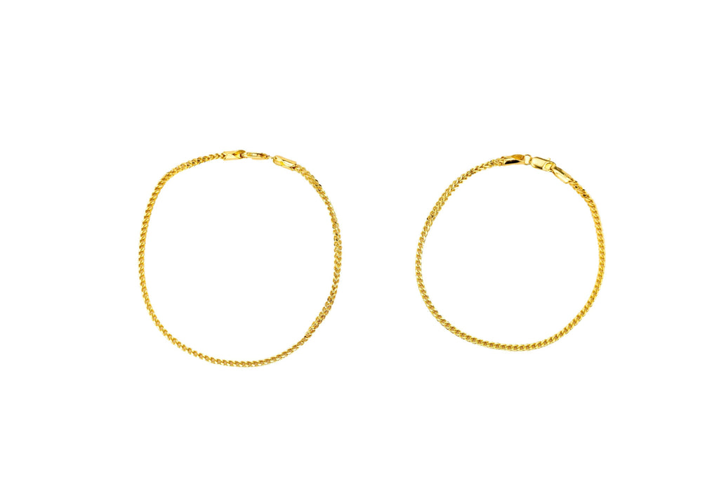 Hallow Franco Bracelet 2mm - Johnny Dang & Co